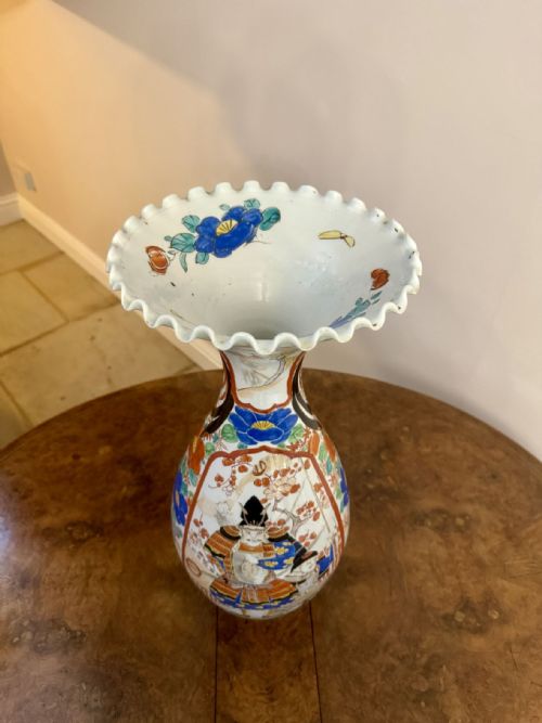 FINE QUALITY LARGE ANTIQUE JAPANESE IMARI VASE - ADDITIONAL PHOTO 3