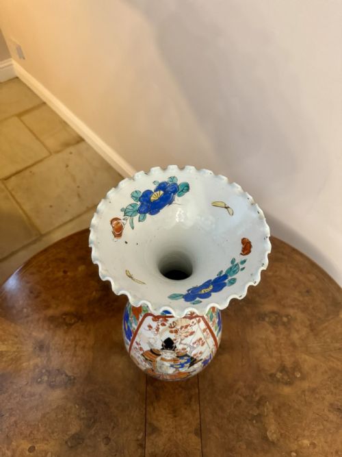 FINE QUALITY LARGE ANTIQUE JAPANESE IMARI VASE - ADDITIONAL PHOTO 4