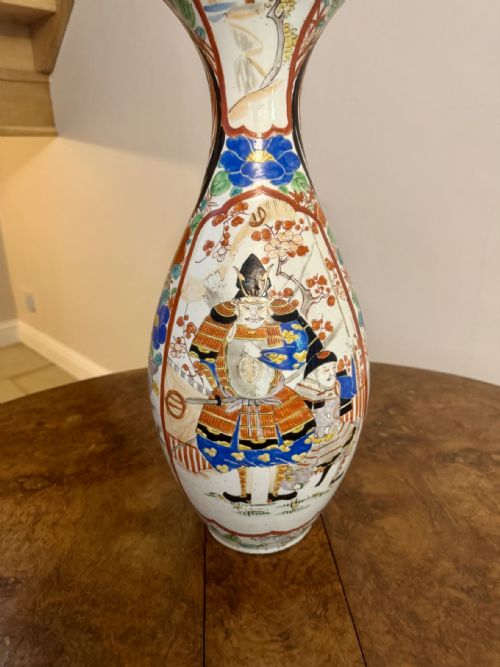 FINE QUALITY LARGE ANTIQUE JAPANESE IMARI VASE - ADDITIONAL PHOTO 5