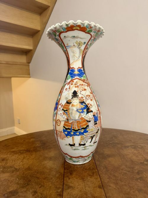 FINE QUALITY LARGE ANTIQUE JAPANESE IMARI VASE - ADDITIONAL PHOTO 7