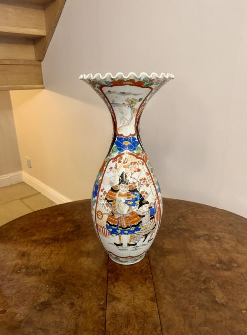 FINE QUALITY LARGE ANTIQUE JAPANESE IMARI VASE - ADDITIONAL PHOTO 8