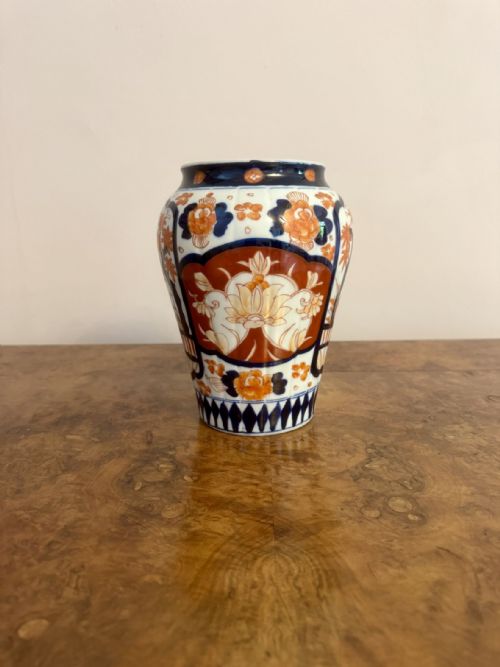 LOVELY QUALITY ANTIQUE JAPANESE IMARI VASE - ADDITIONAL PHOTO 1