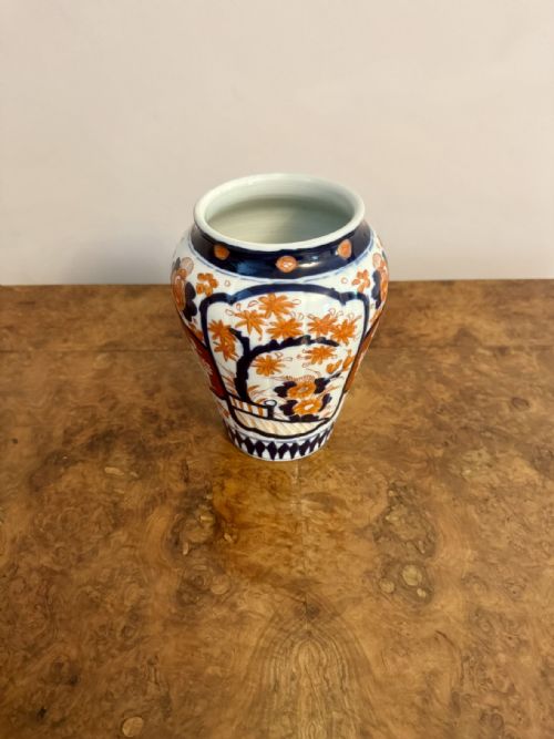 LOVELY QUALITY ANTIQUE JAPANESE IMARI VASE - ADDITIONAL PHOTO 3