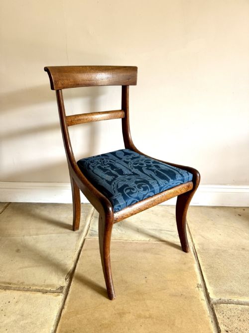 QUALITY PAIR OF ANTIQUE REGENCY MAHOGANY CHAIRS - ADDITIONAL PHOTO 3