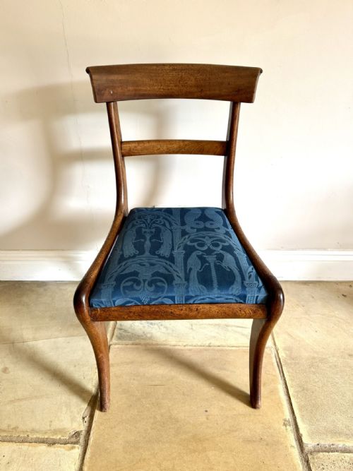 QUALITY PAIR OF ANTIQUE REGENCY MAHOGANY CHAIRS - ADDITIONAL PHOTO 2