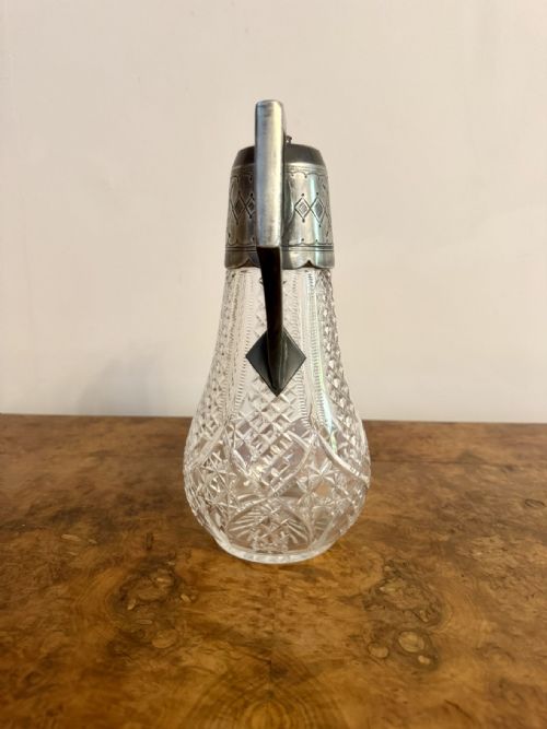 QUALITY ANTIQUE EDWARDIAN CLARET JUG - ADDITIONAL PHOTO 1