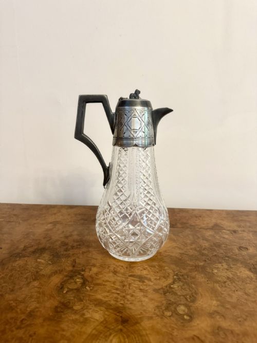 QUALITY ANTIQUE EDWARDIAN CLARET JUG