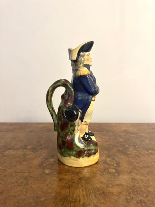 WONDERFUL ANTIQUE 19TH CENTURY LORD NELSON TOBY JUG - ADDITIONAL PHOTO 3