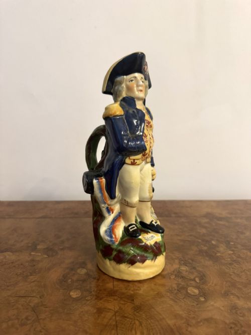WONDERFUL ANTIQUE 19TH CENTURY LORD NELSON TOBY JUG - ADDITIONAL PHOTO 4