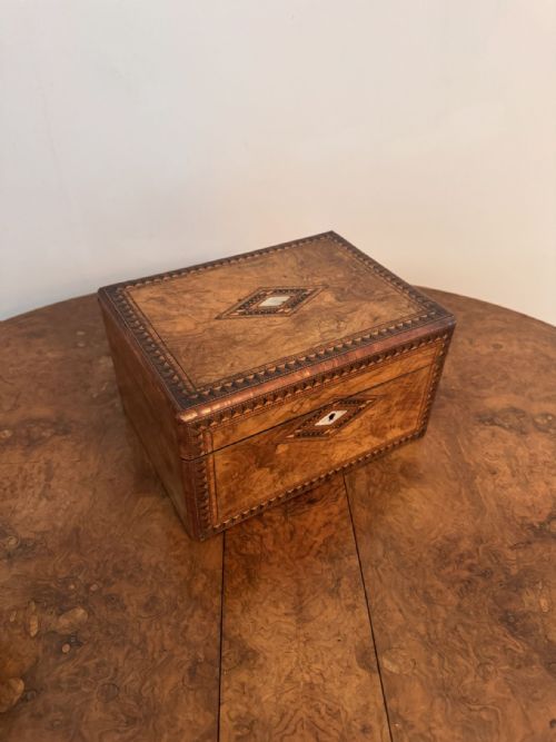 Fantastic Quality Antique Victorian Tunbridge Ware Vanity Box