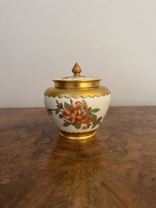 Fantastic Quality Antique Victorian Royal Worcester Lidded Potpourri Pot