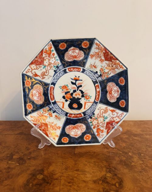 Lovely Quality Antique Japanese Imari Hexagonal Plate