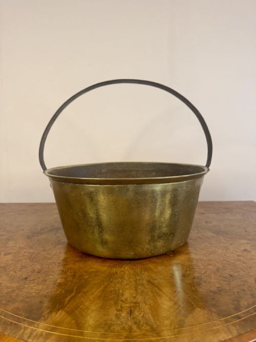 Quality Heavy Antique Victorian Brass Jam Pale
