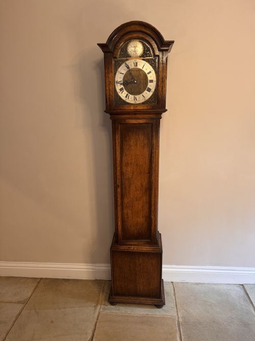 Quality Antique 8 Day Chiming Triple Weight Longcase Clock