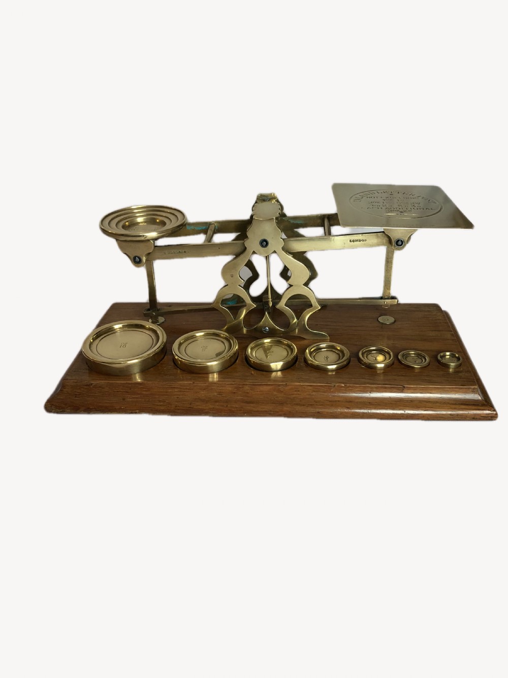 Quality antique Victorian letter scales  View II