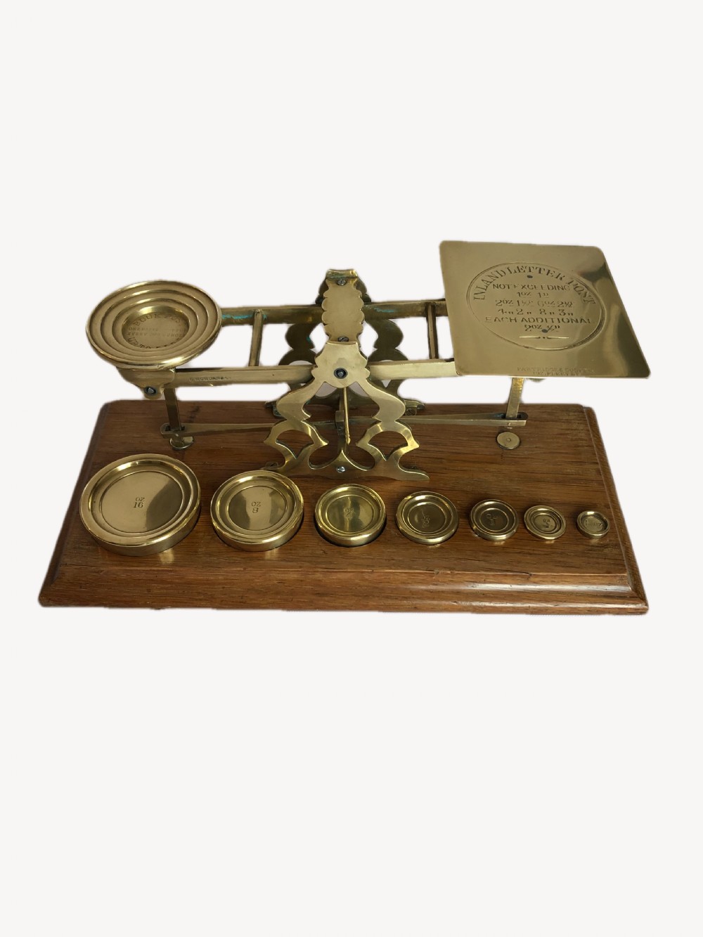 Quality antique Victorian letter scales  View IX