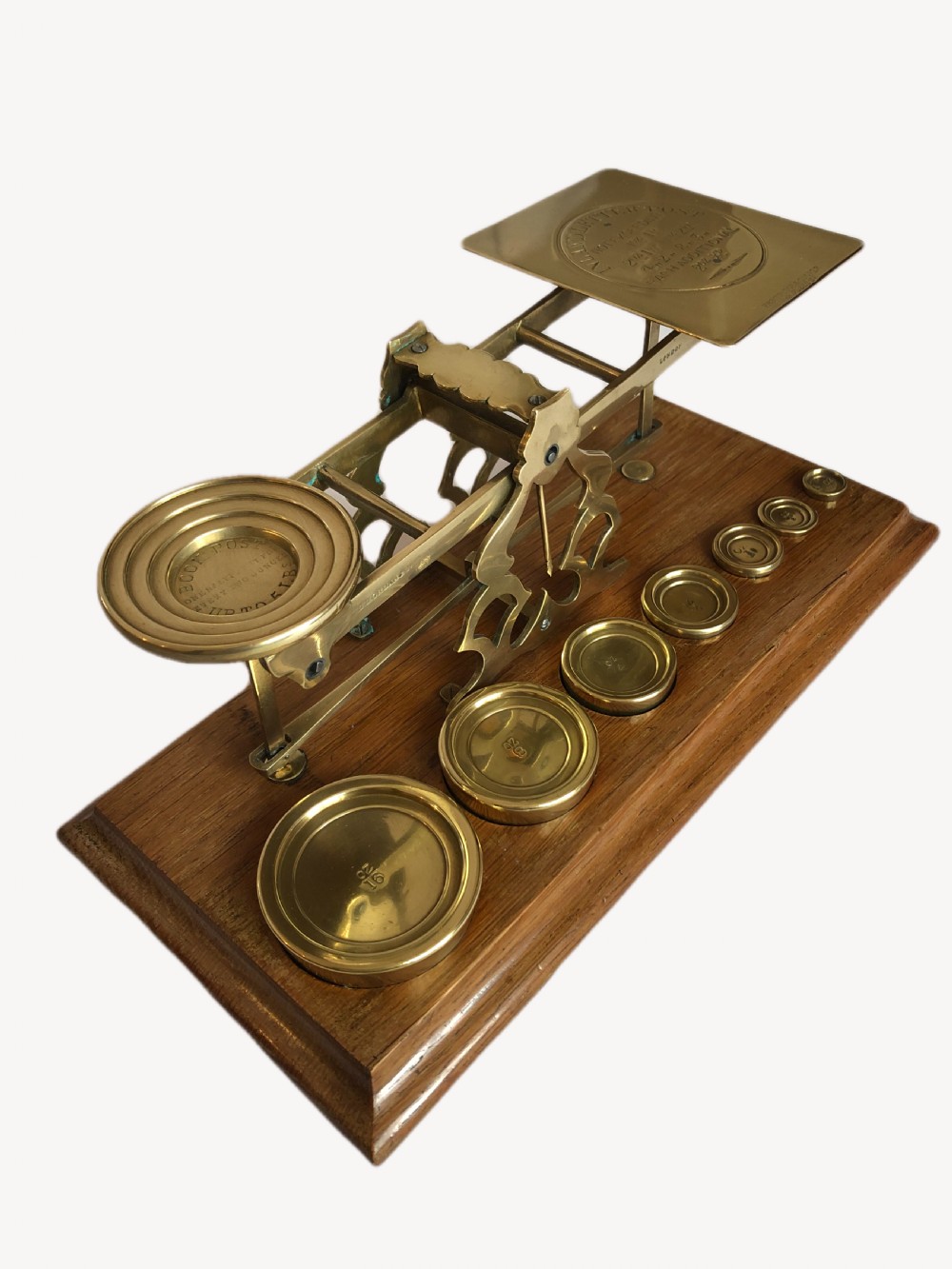 Quality antique Victorian letter scales  View X