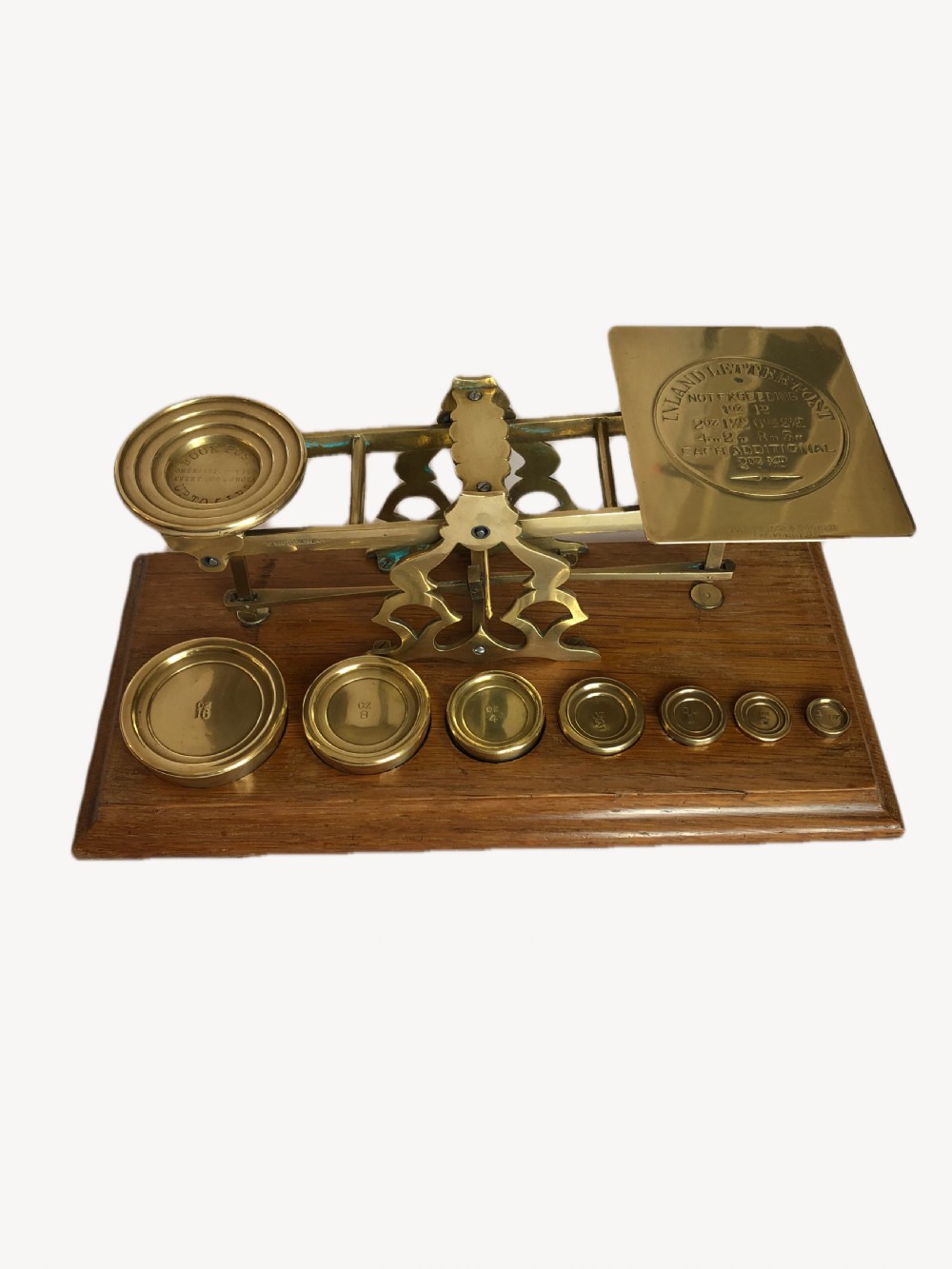 Quality antique Victorian letter scales  View XIV