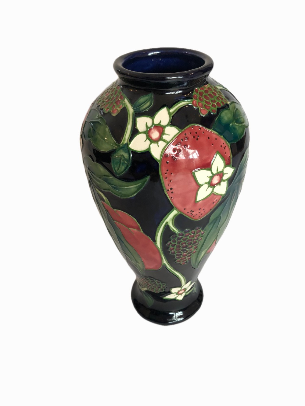 Quality Moorcroft hand painted shaped vase
 View II