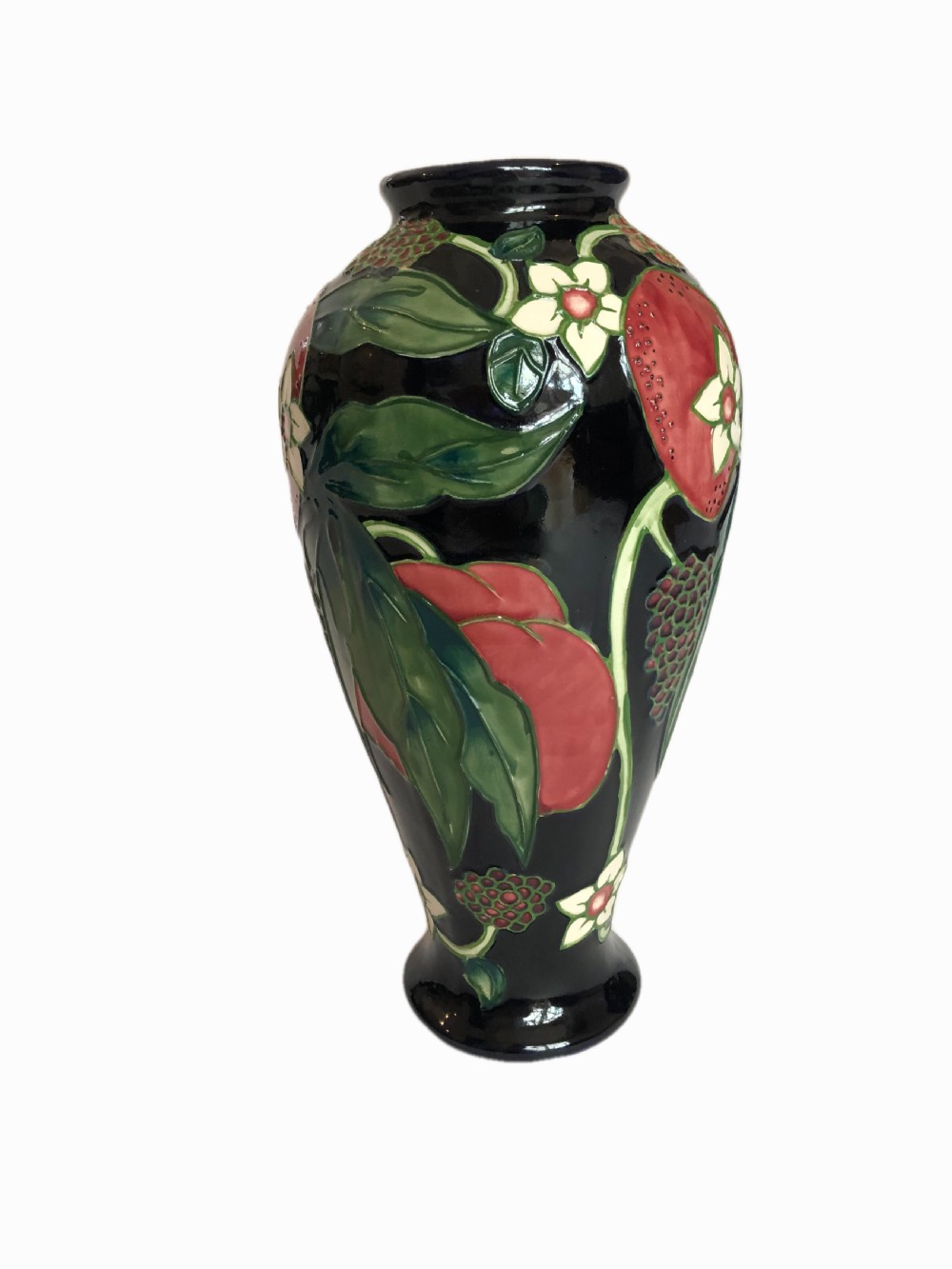 Quality Moorcroft hand painted shaped vase
 View V