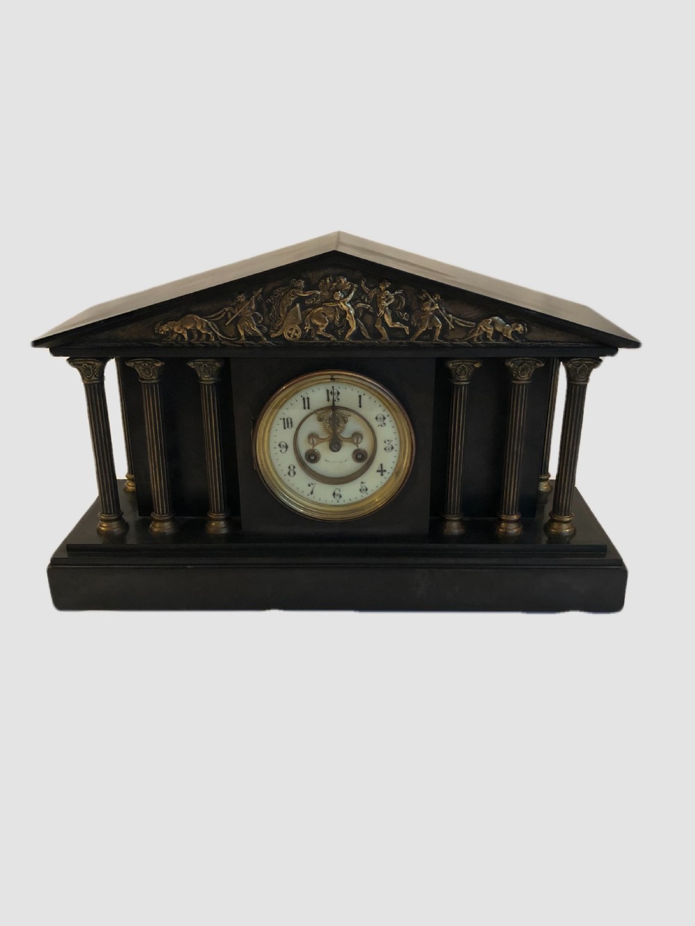 Antique Victorian Quality Marble Mantle Clock