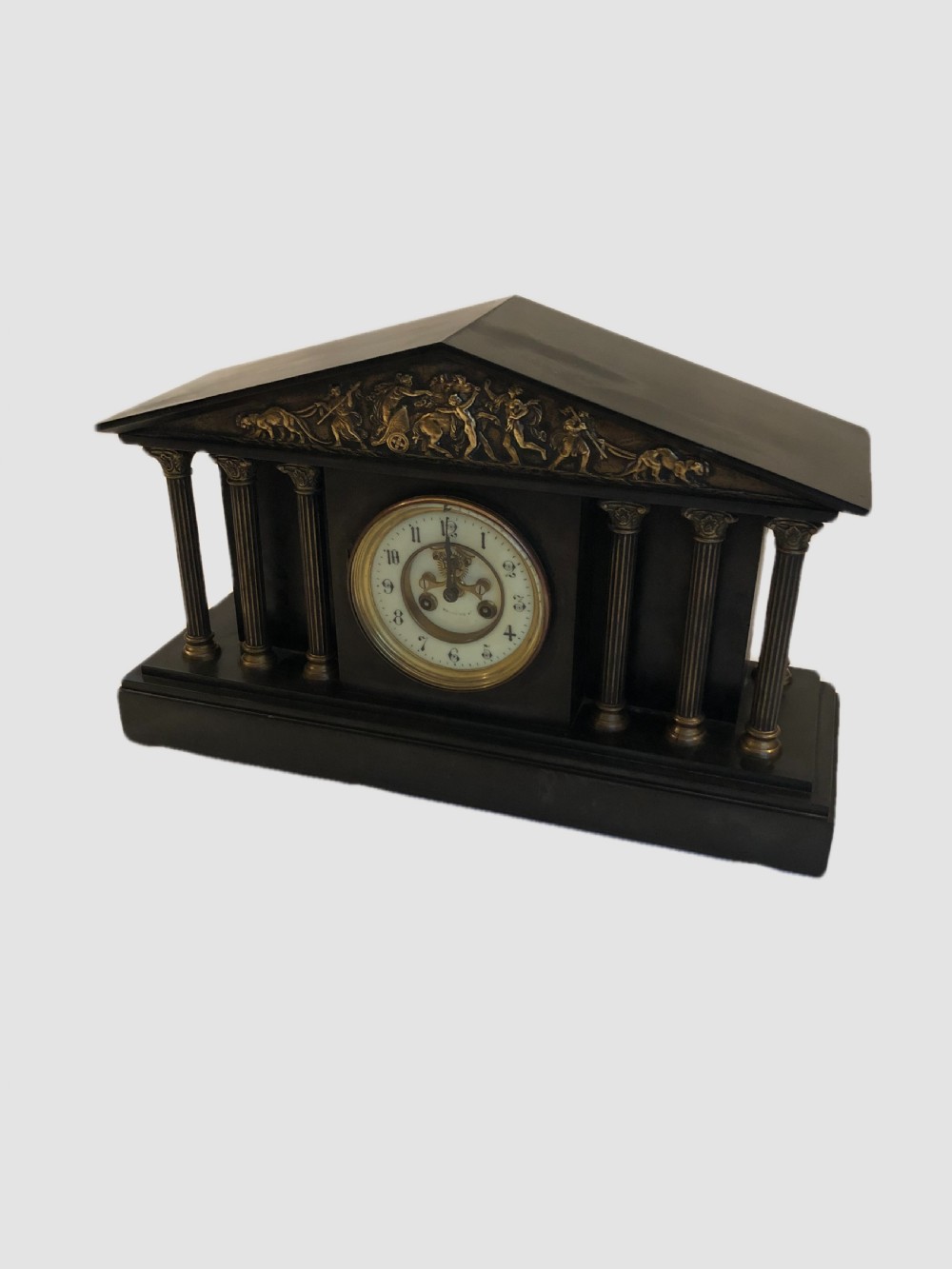 Antique Victorian Quality Marble Mantle Clock View II