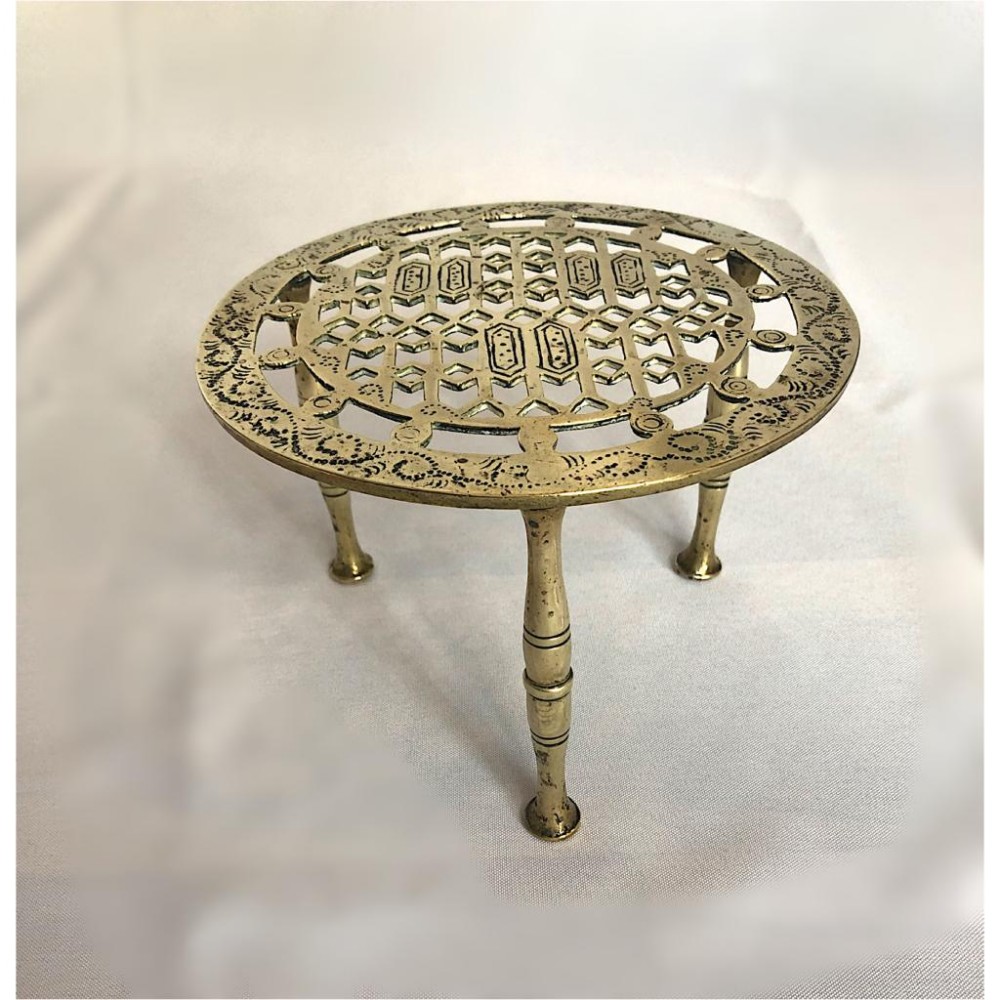 Antique Edwardian Brass Trivet