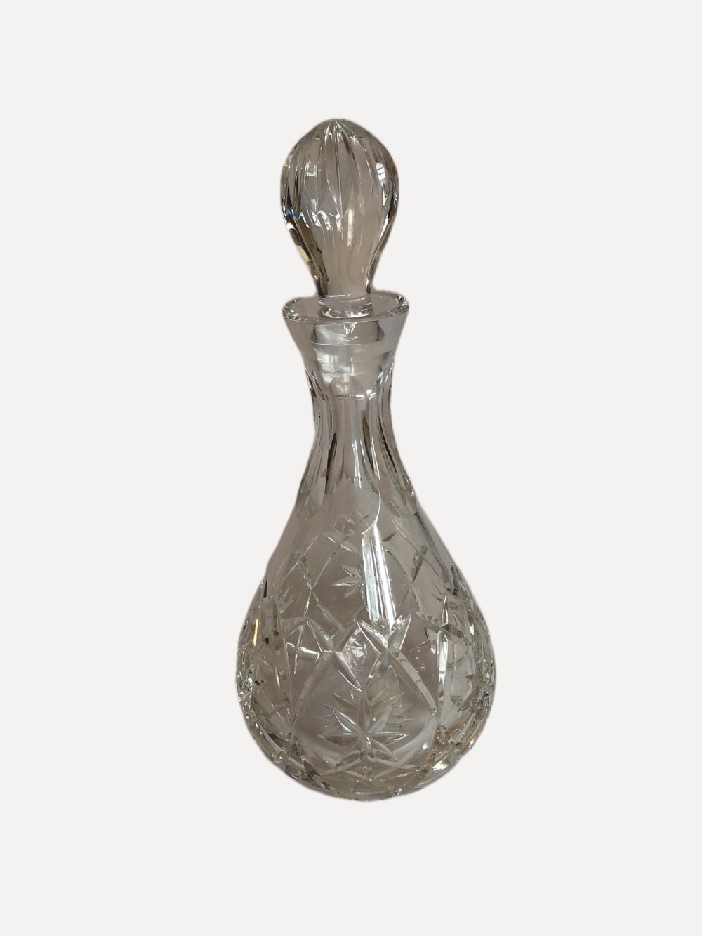 Quality Antique Cut Glass Decanter View IV