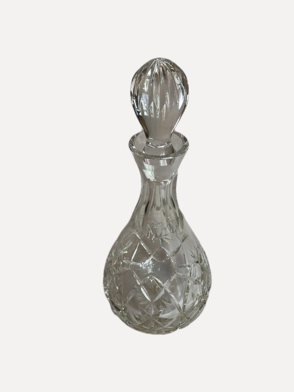 Quality Antique Cut Glass Decanter View V
