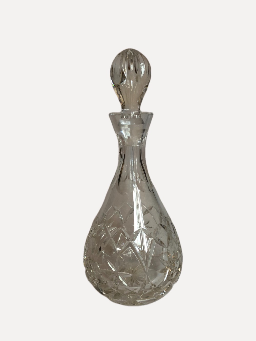 Quality Antique Cut Glass Decanter View VI