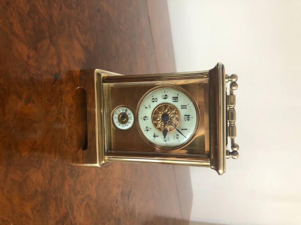 Quality Antique Victorian French Brass Carriage Clock View II