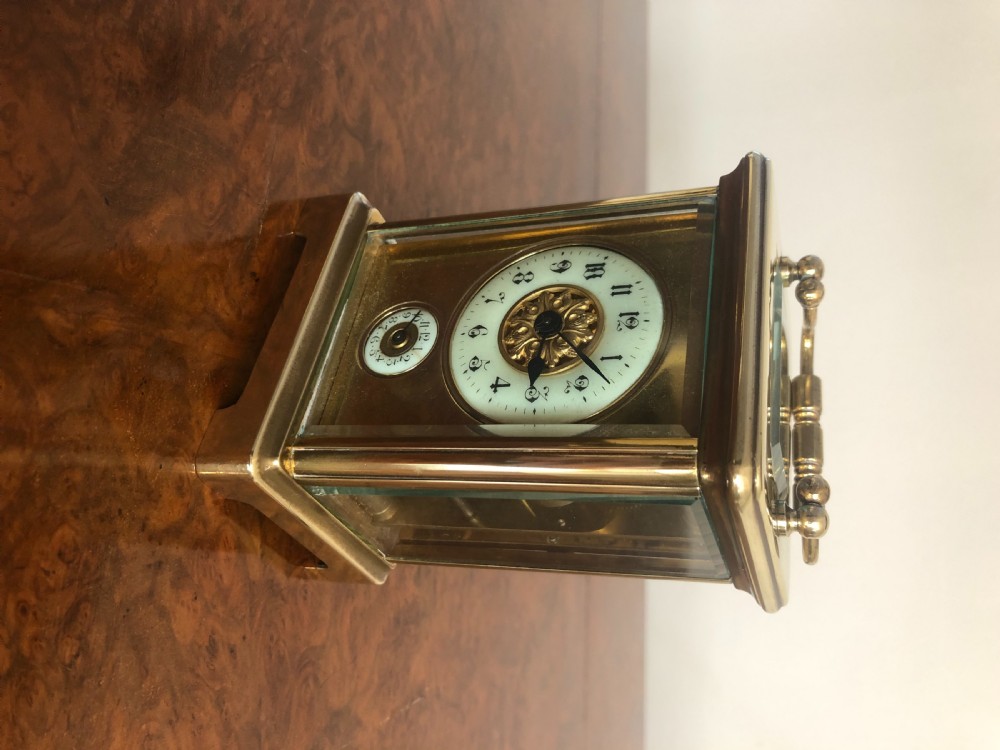 Quality Antique Victorian French Brass Carriage Clock View III
