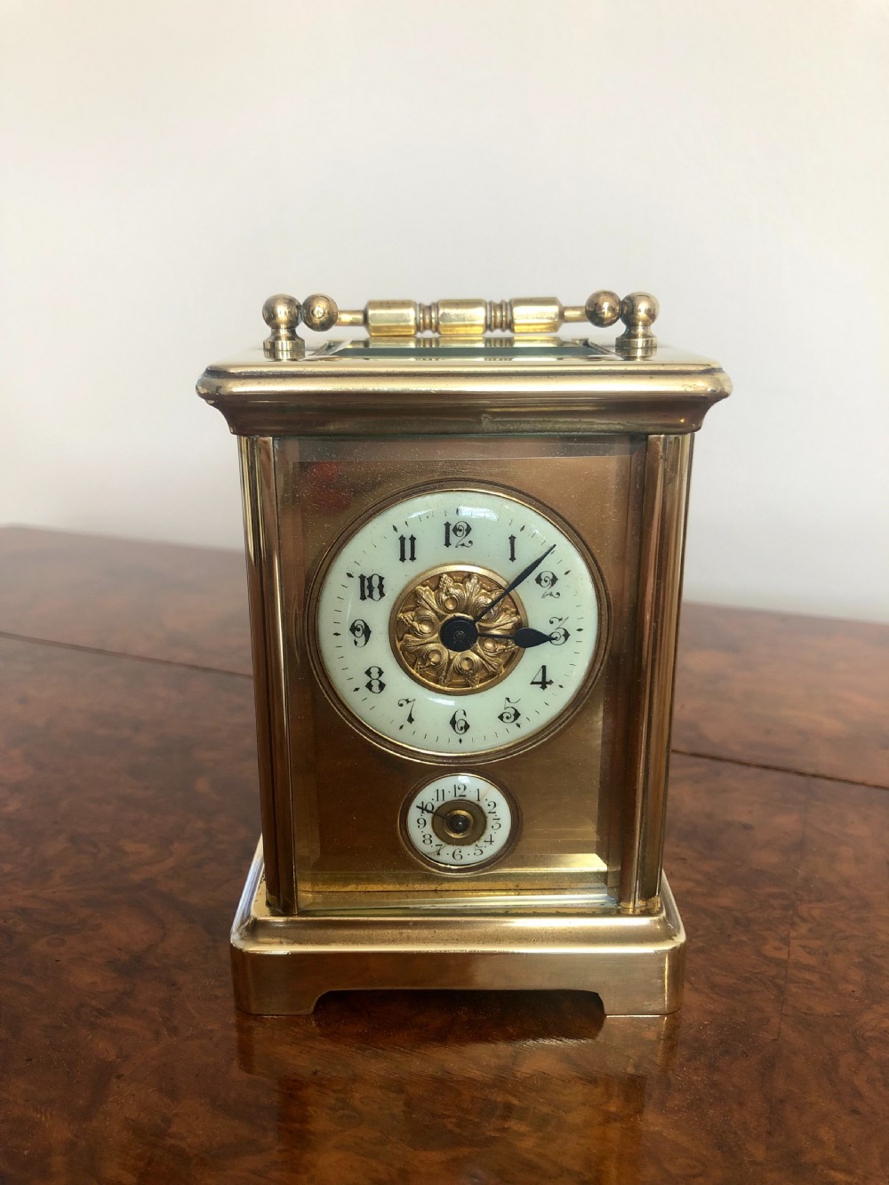 Quality Antique Victorian French Brass Carriage Clock View VI