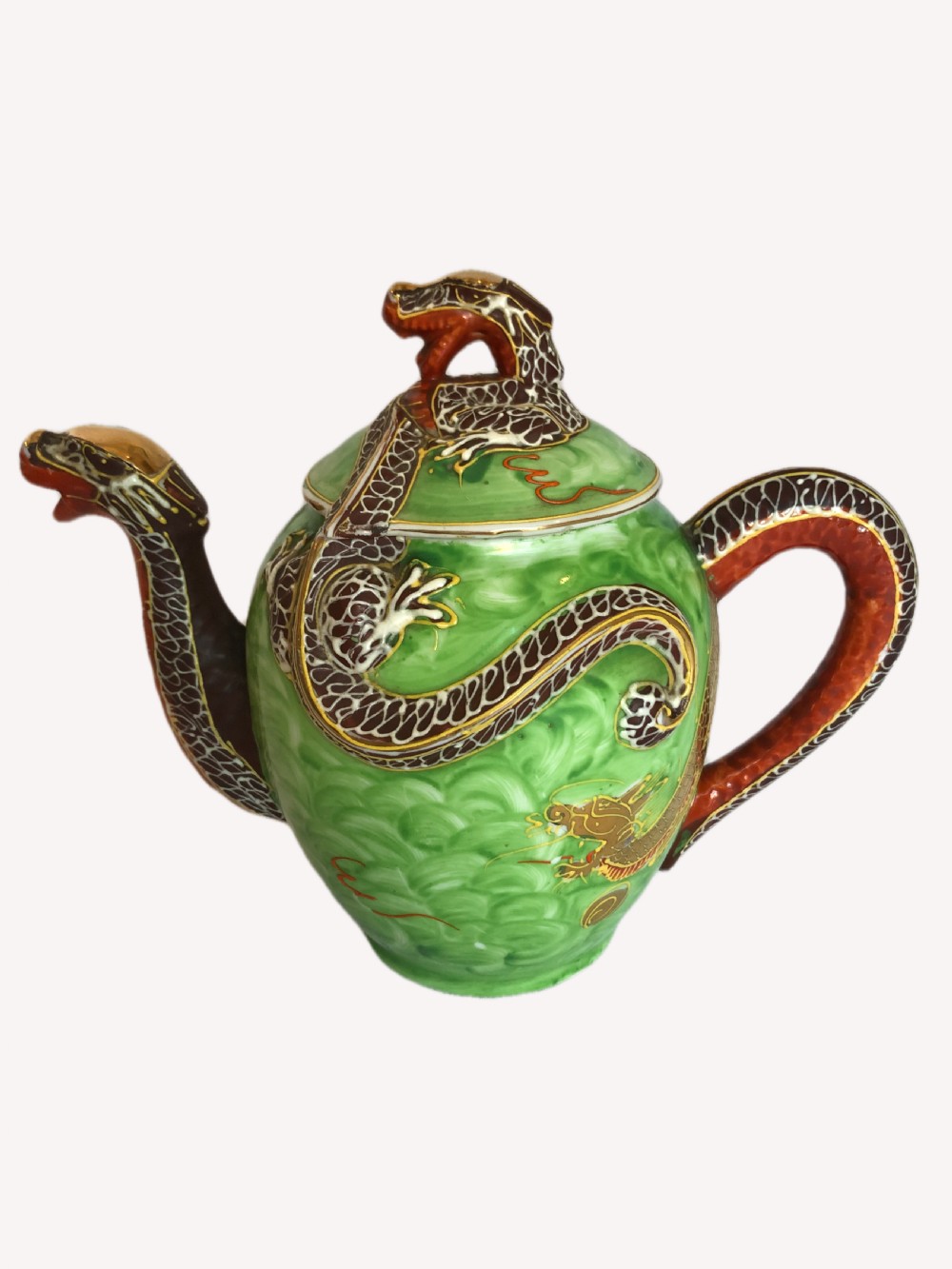 Unique Antique Japanese Part Tea Set View X