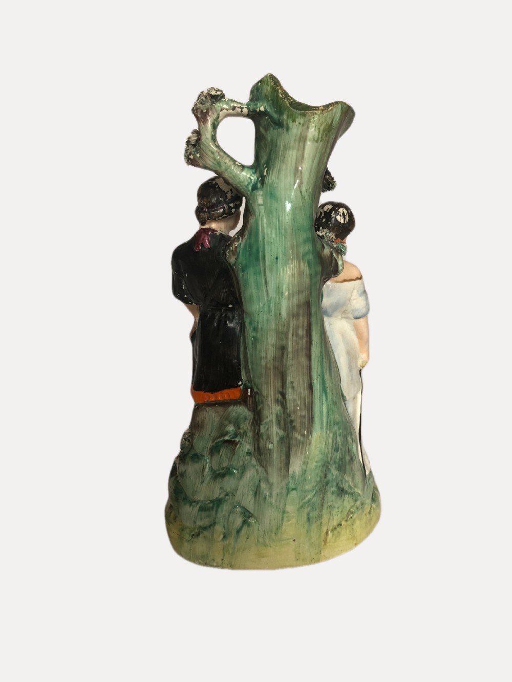 Antique Victorian Winters Tale Staffordshire Figure View II