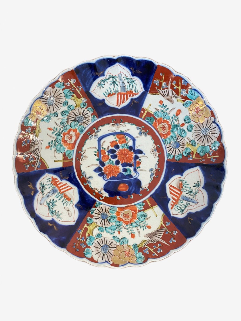 Quality Pair Of Large Antique Japanese Imari Plates View II