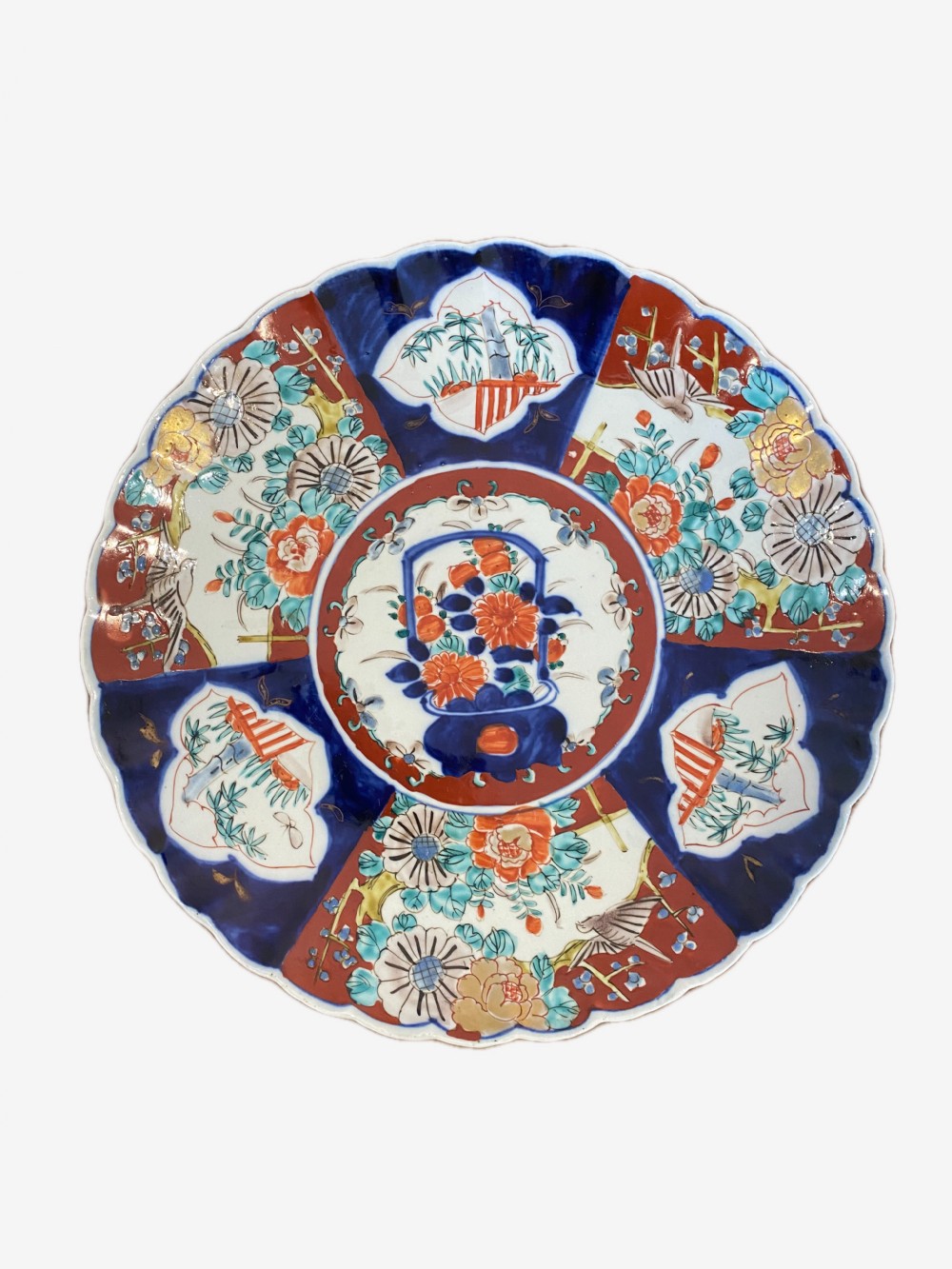 Quality Pair Of Large Antique Japanese Imari Plates View III