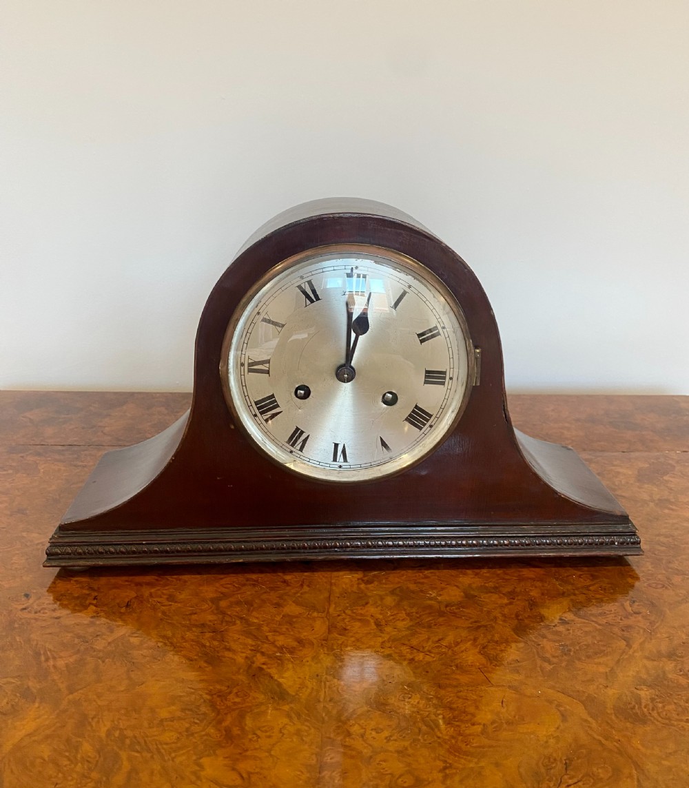 Antique Mahogany Mantle Clock View III