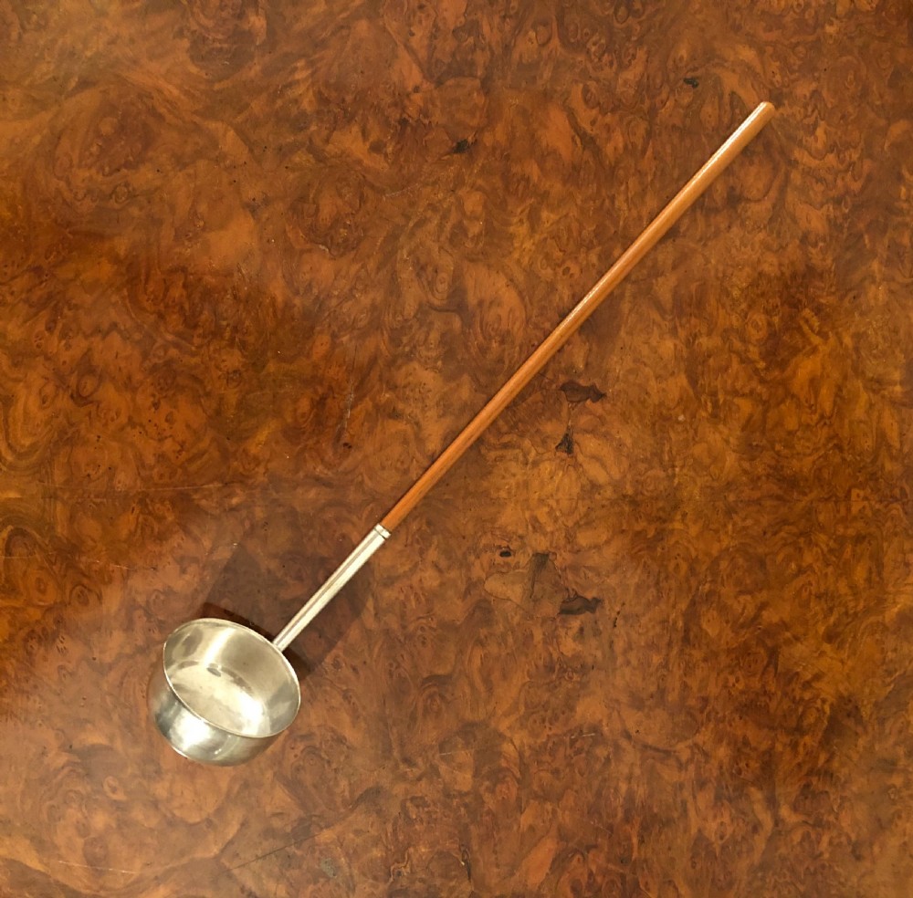 Antique George III White Metal Ladle