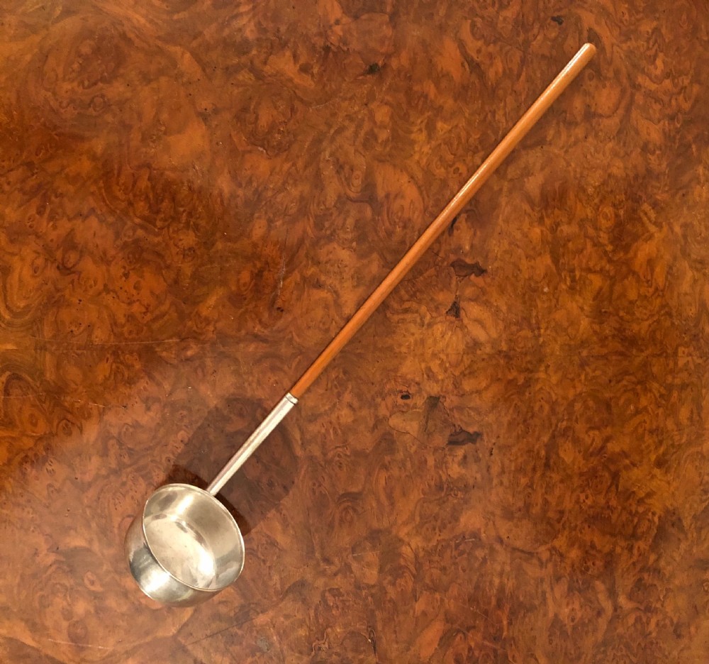 Antique George III White Metal Ladle View II
