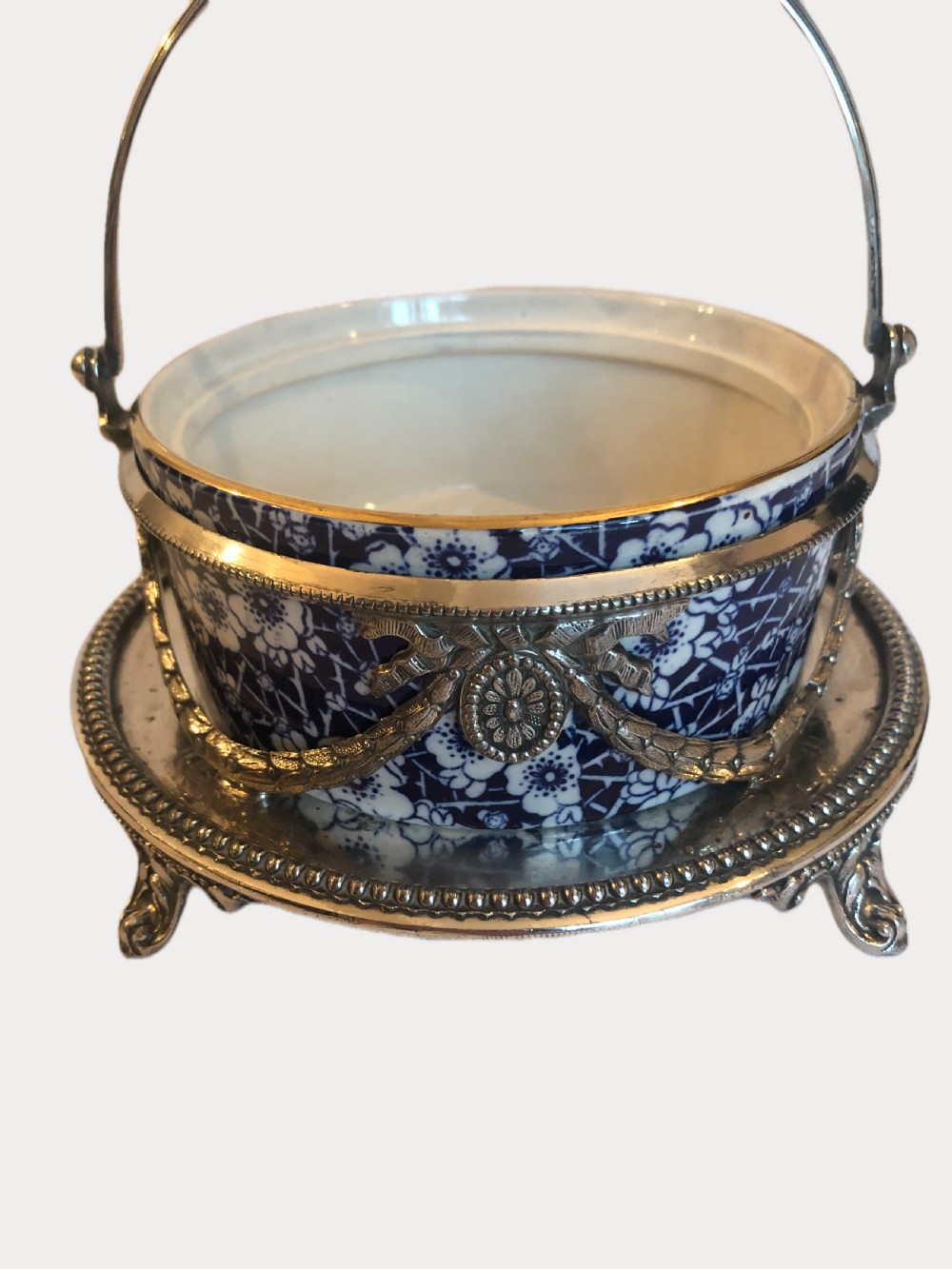 Quality Victorian Silver Plated Ornate Butter Dish View III