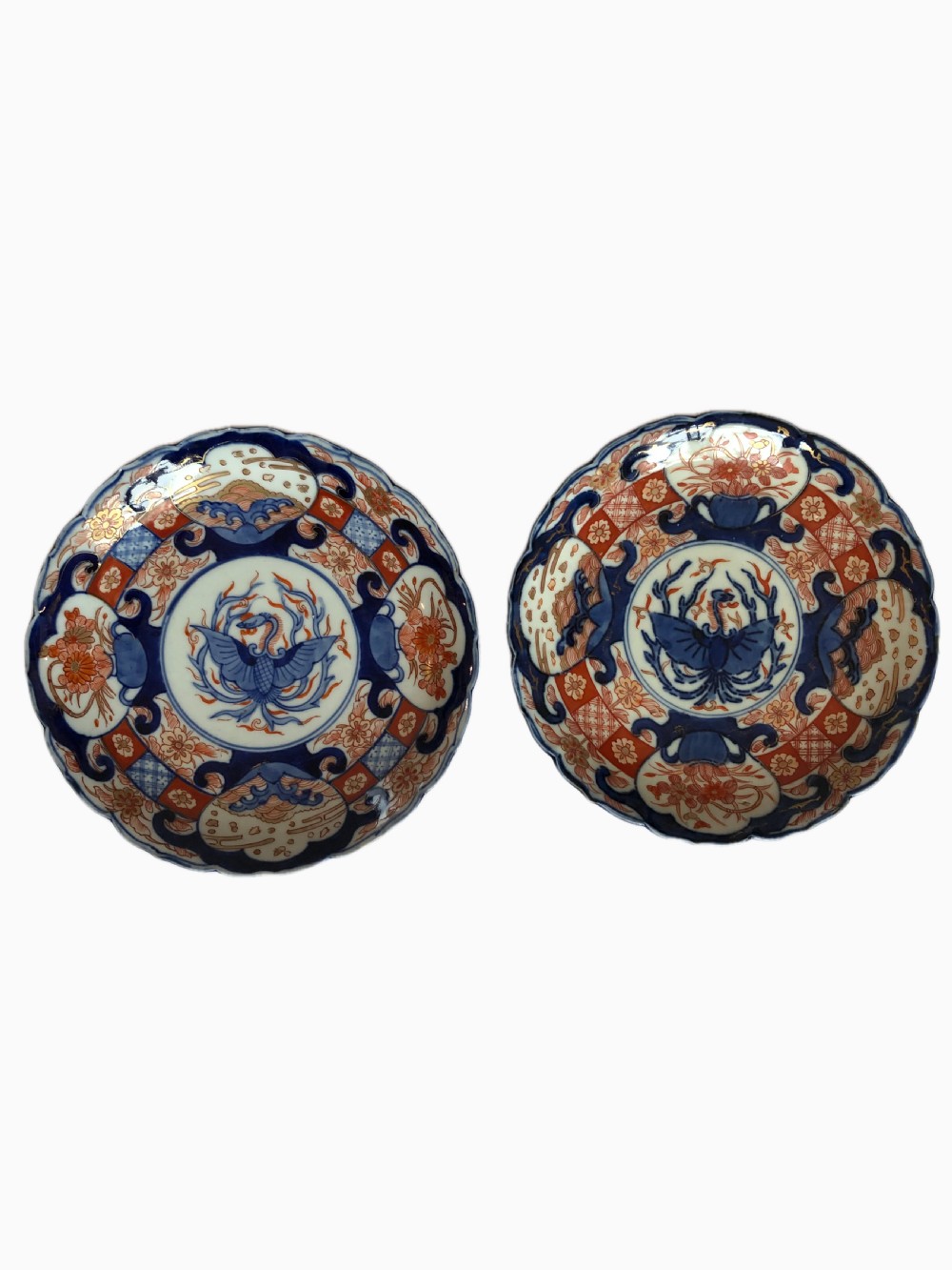 Fine Quality Pair Of Antique Japanese Imari Plates