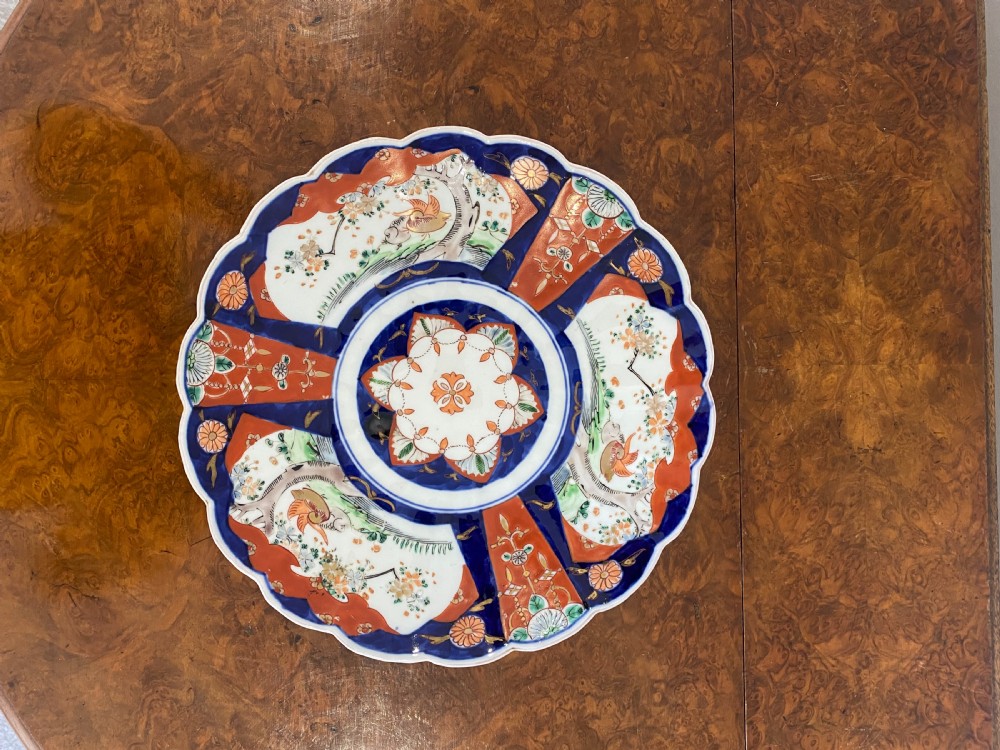 Antique Quality Japanese Imari Plate View III