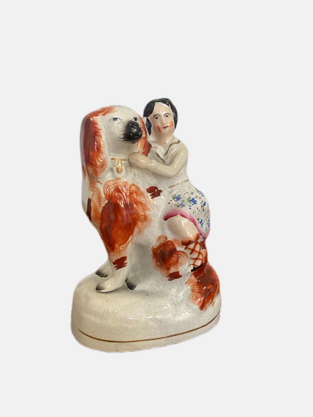 Unusual Antique Victorian Staffordshire Figure View II