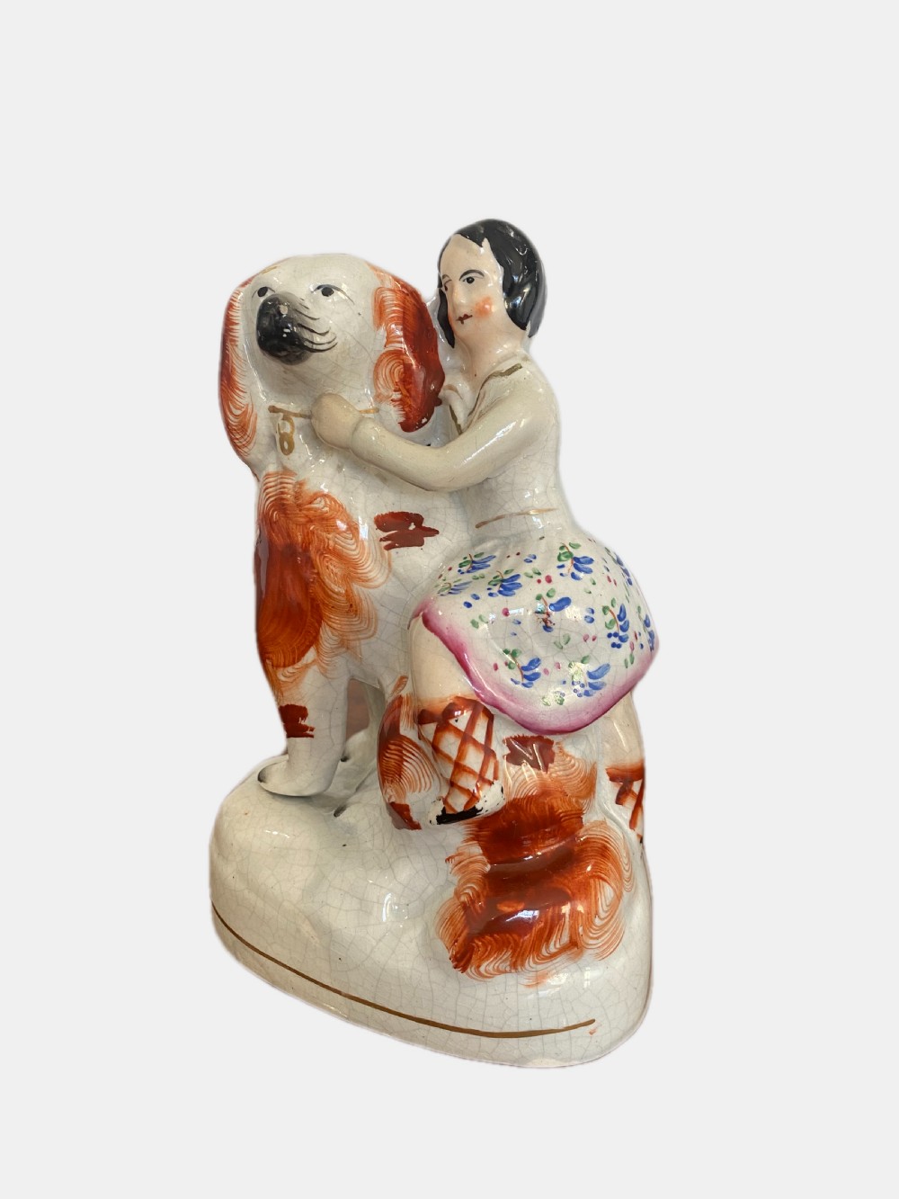 Unusual Antique Victorian Staffordshire Figure View III