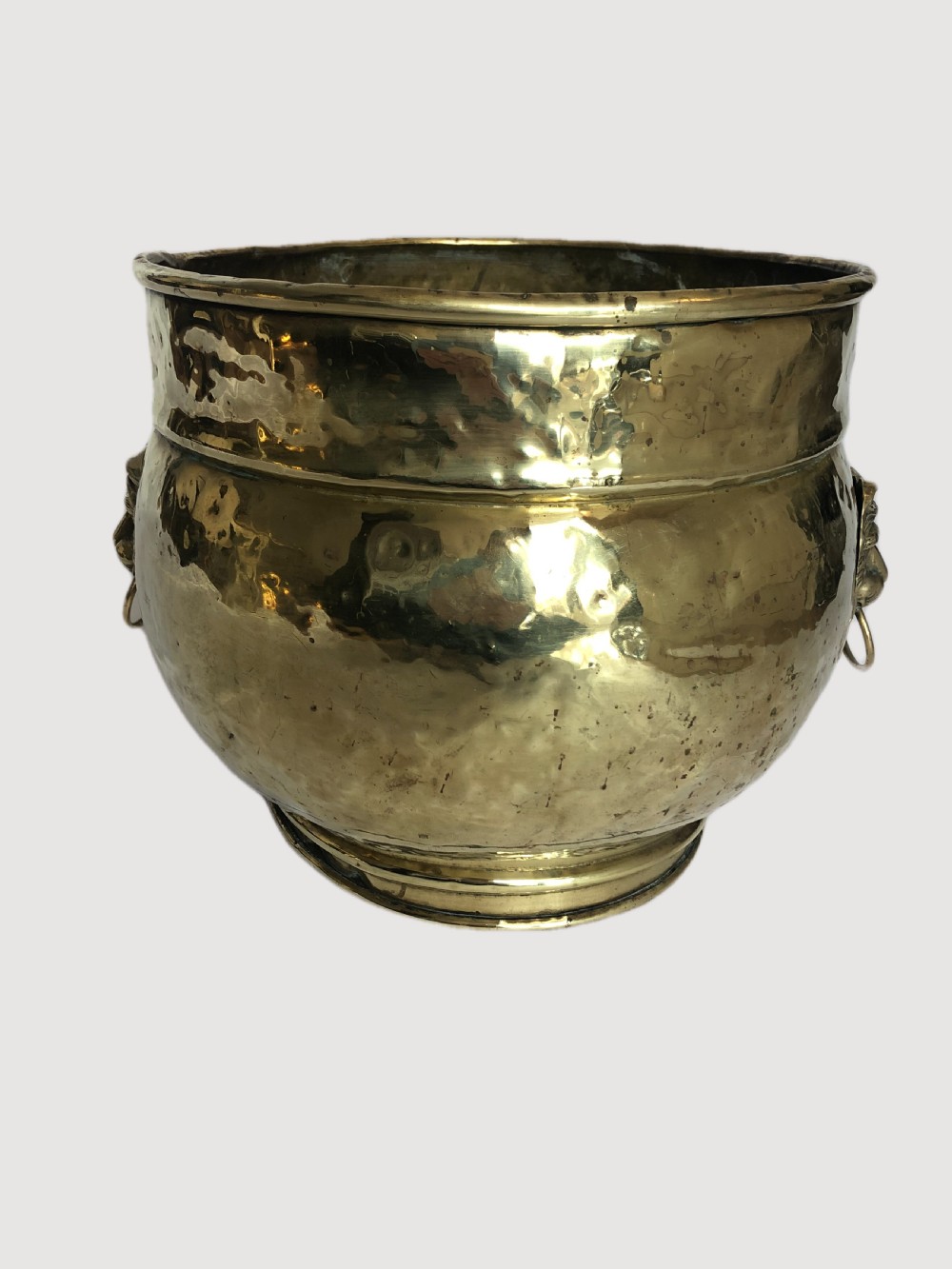 Large Antique Victorian Brass Jardiniere