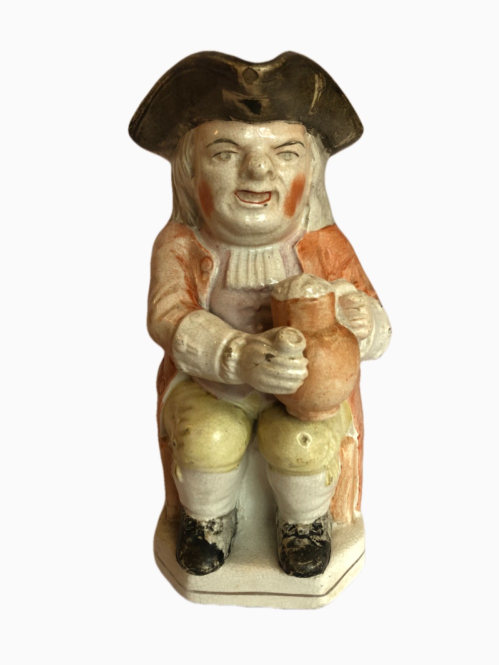 Antique Victorian Staffordshire Toby Jug