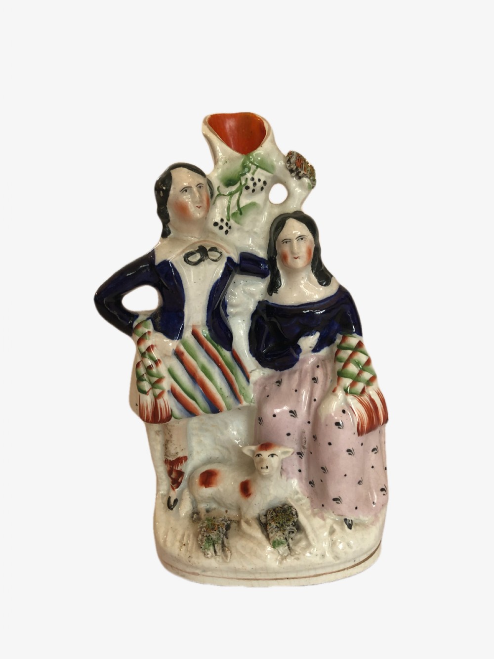 Antique Staffordshire Flat Back Figure View II