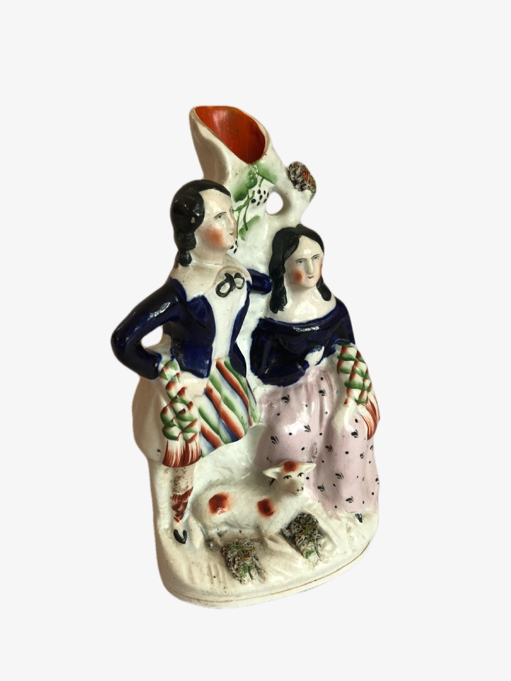 Antique Staffordshire Flat Back Figure View III