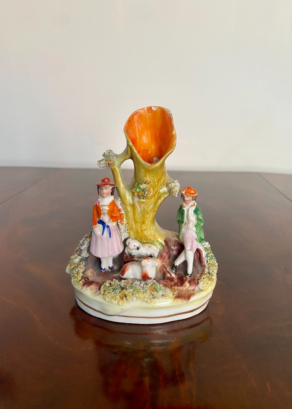 Antique Victorian Staffordshire Group 